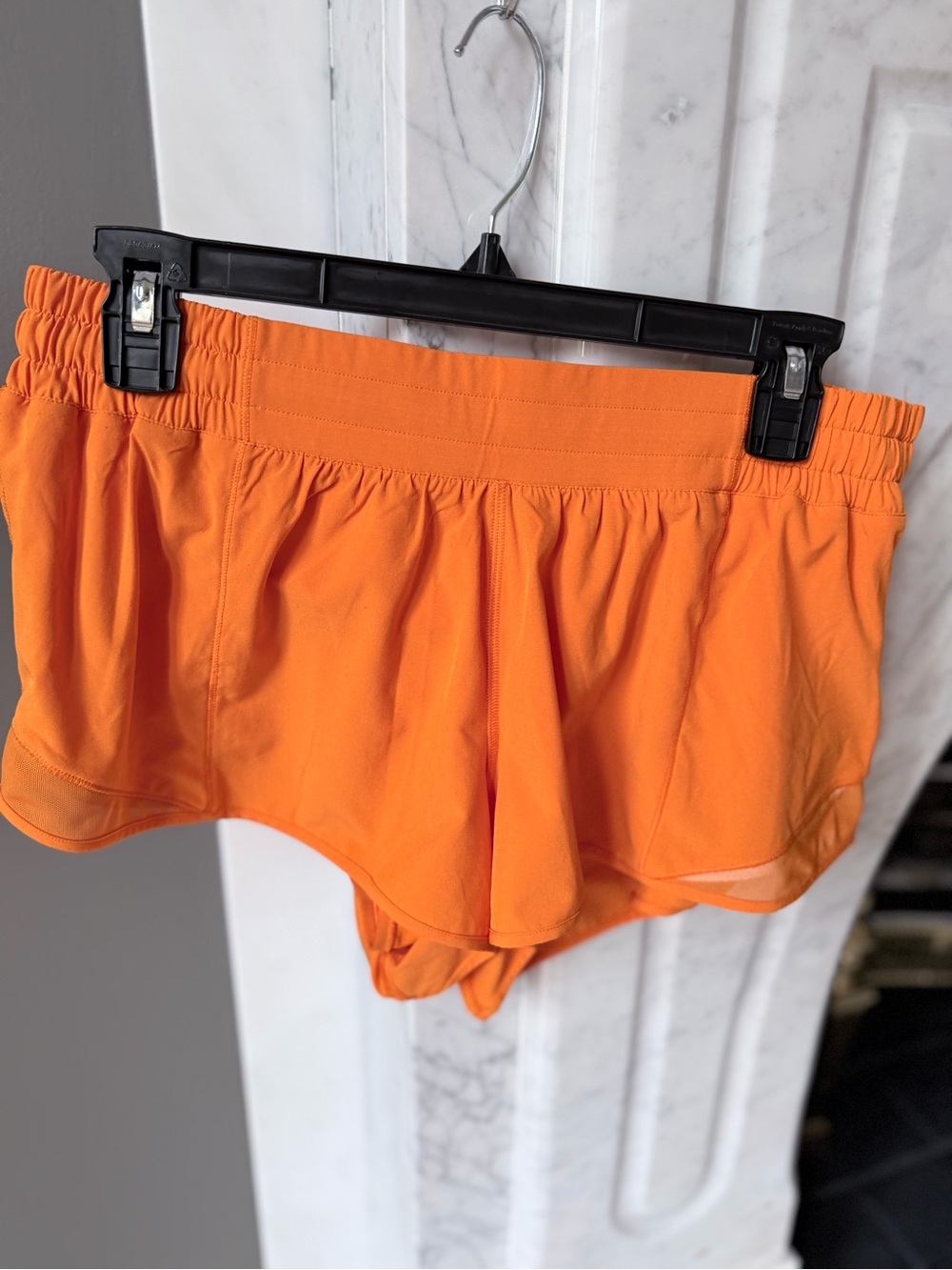 lululemon athletica hotty hot 2.5 inch inseam Bright Orange Running Shorts